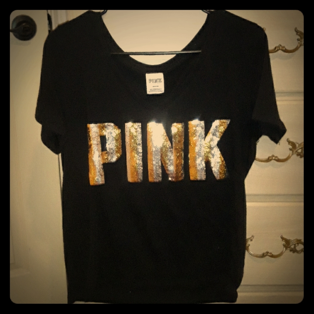 Black V neck shirt